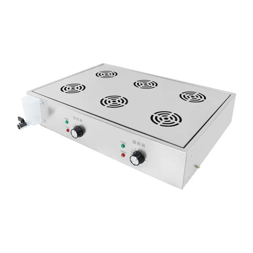 

XEOLEO Commercial 6-hole Stainless Steel Electric Food Bun Dim Sum Electric Steamer Multifunctional Automatic Steamer Warming