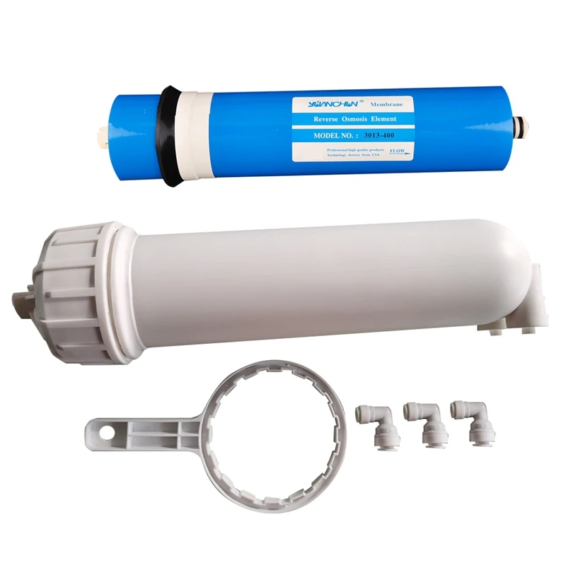 

400 GPD RO Reverse Osmosis Membrane,1/4inch Quick-Connect Fittings,for Under Sink Home Drinking RO Water Filter System