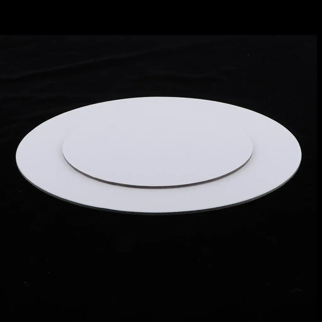 Round Blank Wood Stretched Canvas Panels Board for Oil Acrylic Painting