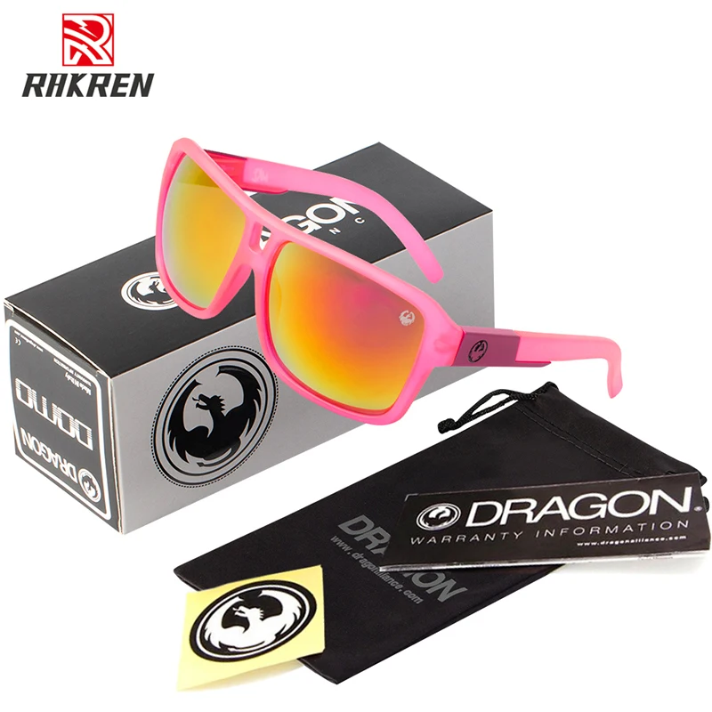 Brand Designer Dragon Sunglasses Men Women Square Driving Sun Glasses for Men Hiking Fishing Sport Goggles Eyewear Accessories