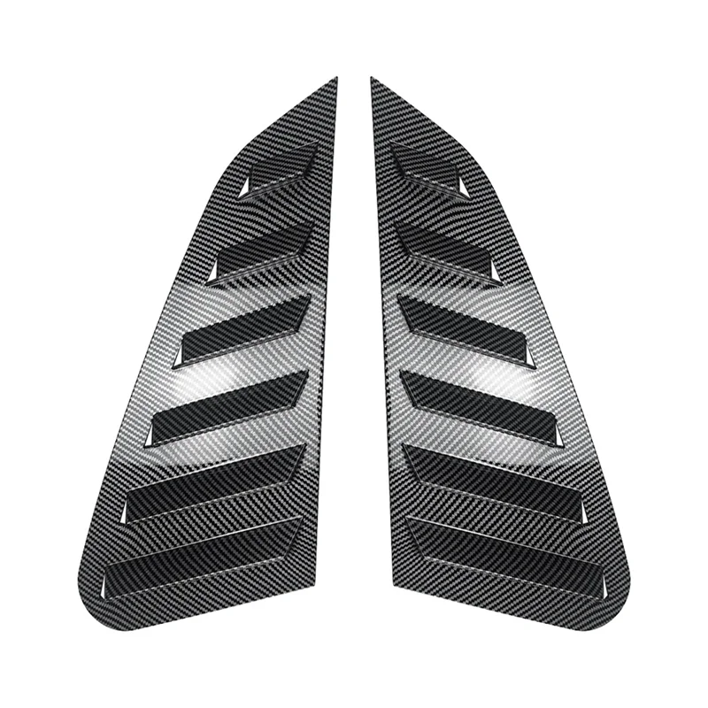 

N26R-Car Rear Triangular Window Louvers Shutters Blinds Cover Trim For Subaru Impreza WRX STI 2011-2014