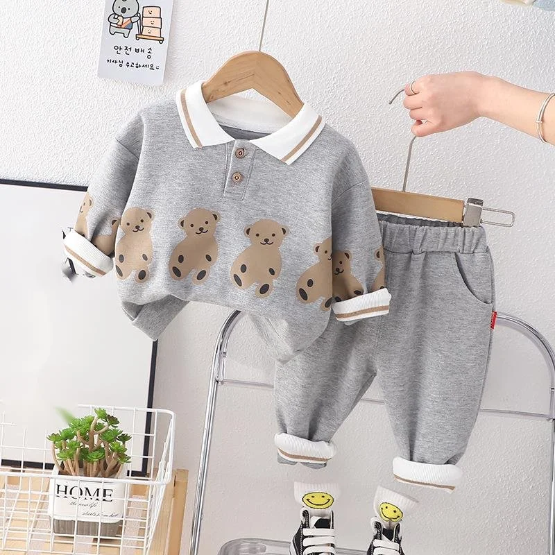 New Spring Autumn Baby Girl Clothes Infant Boys Outfits Children T-Shirt Pants 2Pcs/Sets Toddler Casual Costume Kids Tracksuits