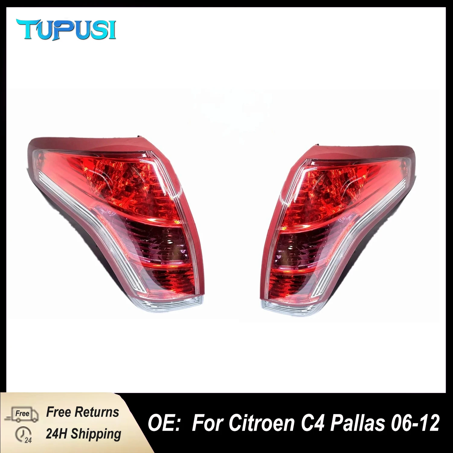 

Rear Tail Light Taillight assembly For Citroen C4 Pallas 2006 2007 2008 2009 2010 2011 2012 Traffic Light 6350Z6 6351Z6