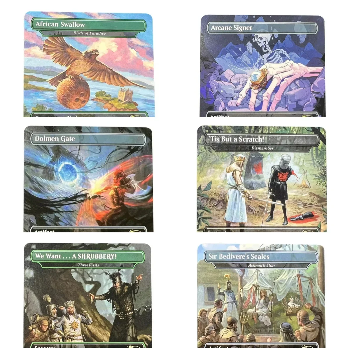 

Holo(Dolmen Gate African Swallow Dauthi) TCG Magical Cards Game Top Quality Proxy Playing Cards Board Game Trading Cards Proxy