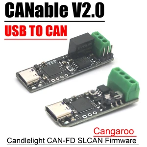 CANABLE 2.0 Type-C USB ~ 캔 버스 프로토콜 분석 변환기 트랜시버 지원 촛불 CAN-FD SLCAN 펌웨어 CANGAROO 8 최고의 판매 USB 캔 -№2