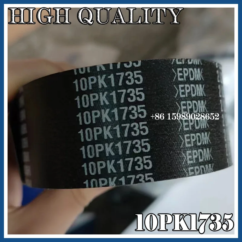 Original 10PK1735 Excavator 480 380 EC210D Fan Belt 10PK1735 High Quality