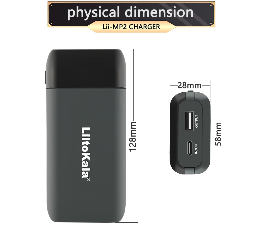 LiitoKala Lii-MP2 21700 18650 Power Bank QC3.0 szybkie ładowanie ładowarki USB typu C 20700 zasilanie mobilne ładowarka baterii LCD