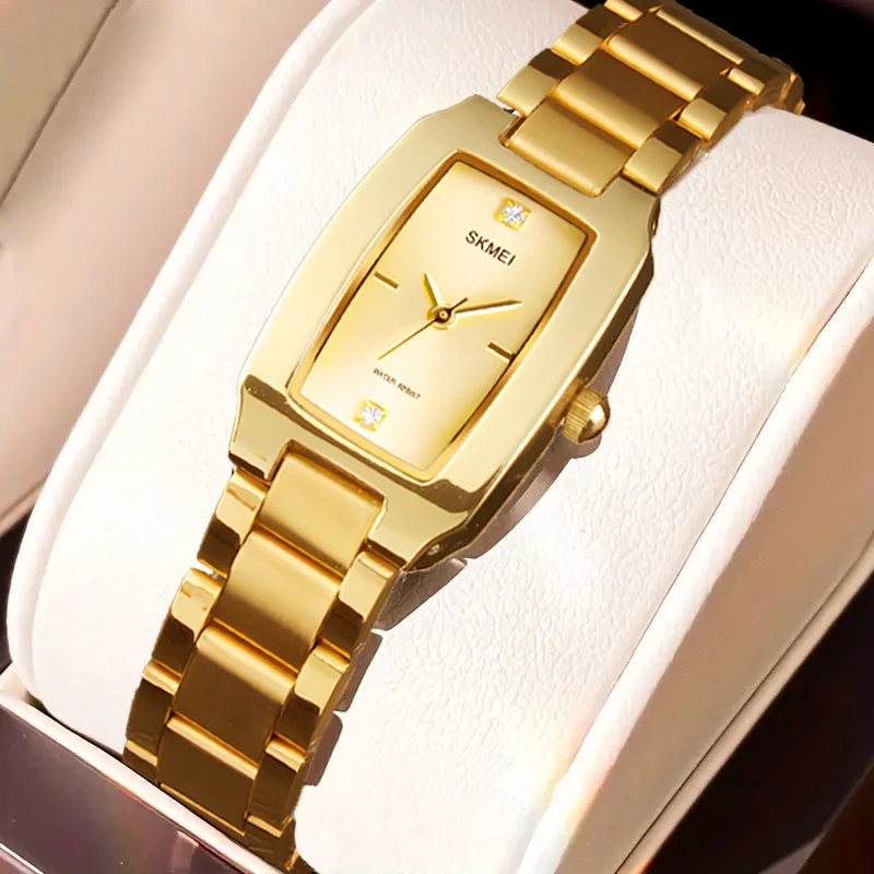 

SKMEI женские элегантные романтические стильные элегантные часы женские повседневные уличные водонепроницаемые кварцевые часы роскошные наручные часы для женщин