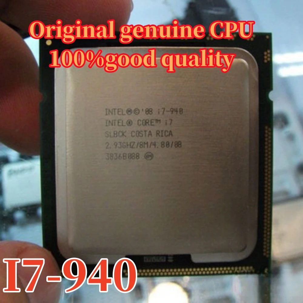 Original Intel Core i7 940 processor i7-940 CPU 8M Cache 2.93GHz 4-cores LGA1366 free shipping ship out within 1 day