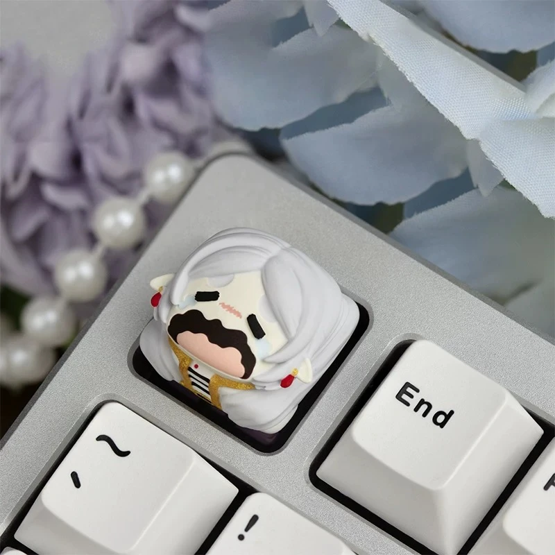 MAIMOOO Frieren Keycaps 1PC Cute Q Version Fern Resin Keycap Frieren: Beyond Journey's End Anime ESC Key for Mechanical Keyboard