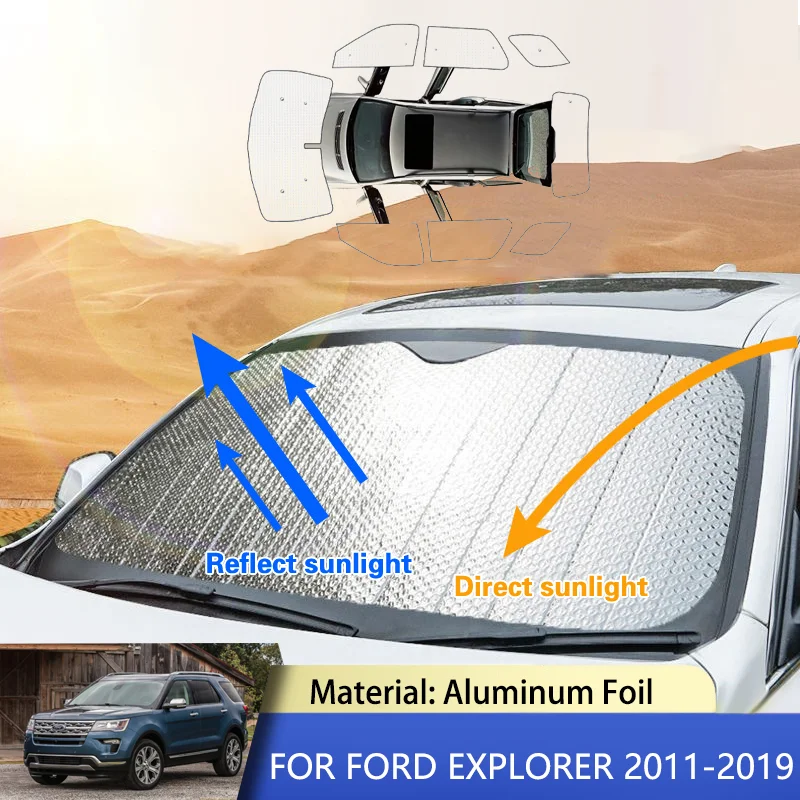 

Для Ford Explorer Classic U502 2011 ~ 2019 полное покрытие лобовые стекла солнцезащитные козырьки солнцезащитные козырьки автомобильные аксессуары Стайлинг автомобиля