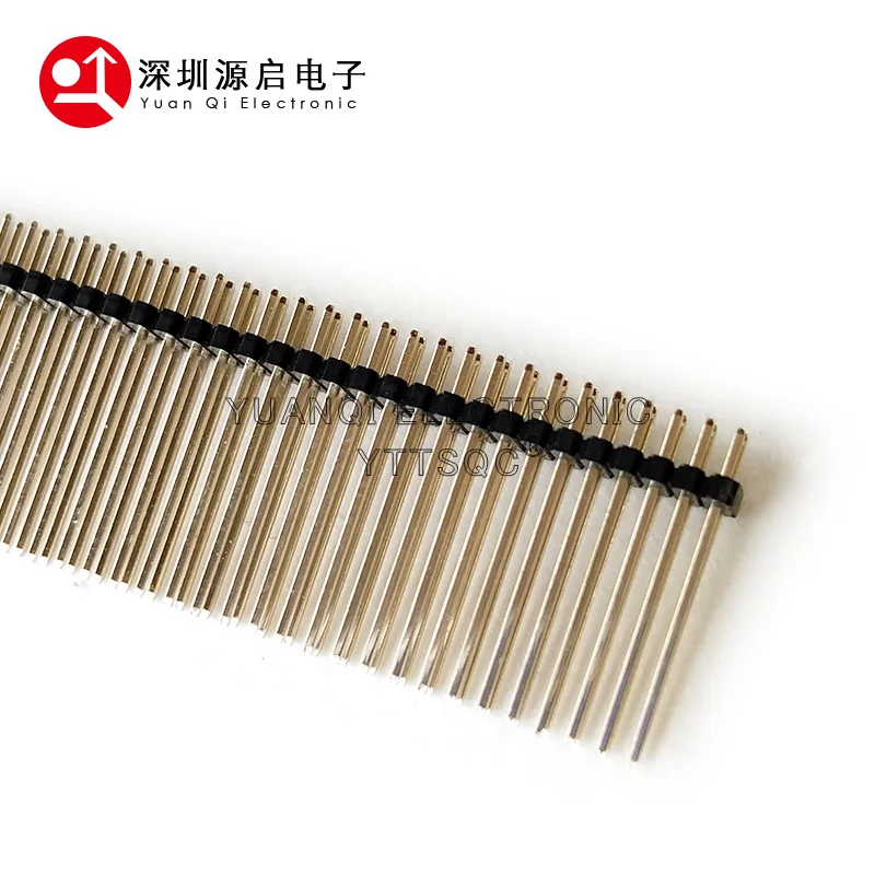 1.27mm 1.27 Single Double Row Male 1X40P 2*50P Breakaway PCB Board Pin Header Long 11mm 12mm 14MM Connector Strip Pinheader