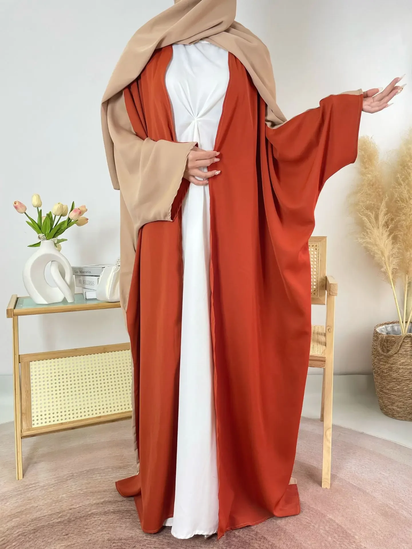 Eid Ramadan Kimono aperto Abaya Dubai 2025 Abaya musulmano per le donne Abito caftano Islam Abbigliamento Robe Femme Musulmane Jalabiya Abito