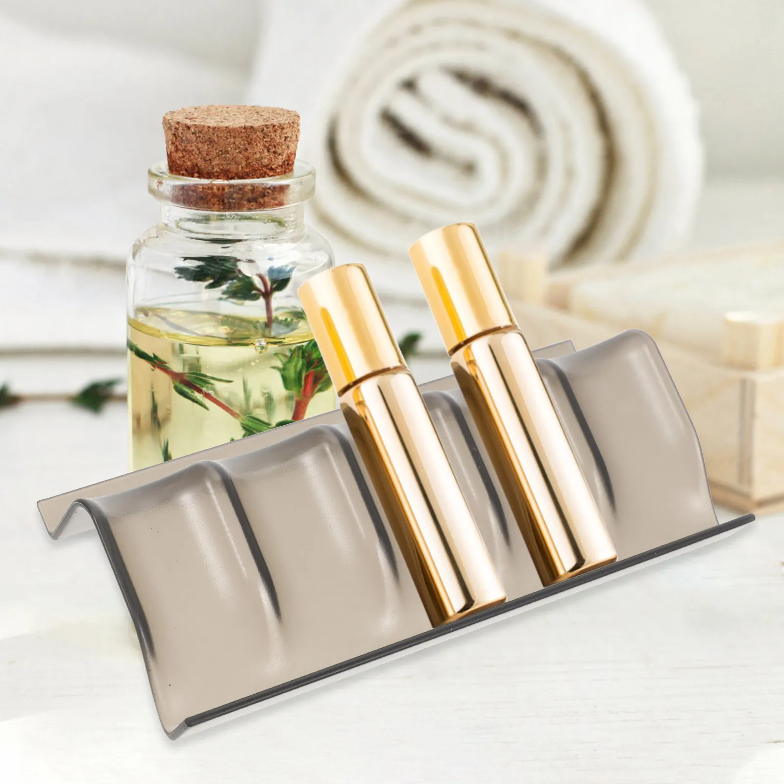 Essential Oil Stand Roller Bottle Organizer Desktop Perfume Display Rack Compact Lightweight Multi-Slot Essential Oil Storage view 3