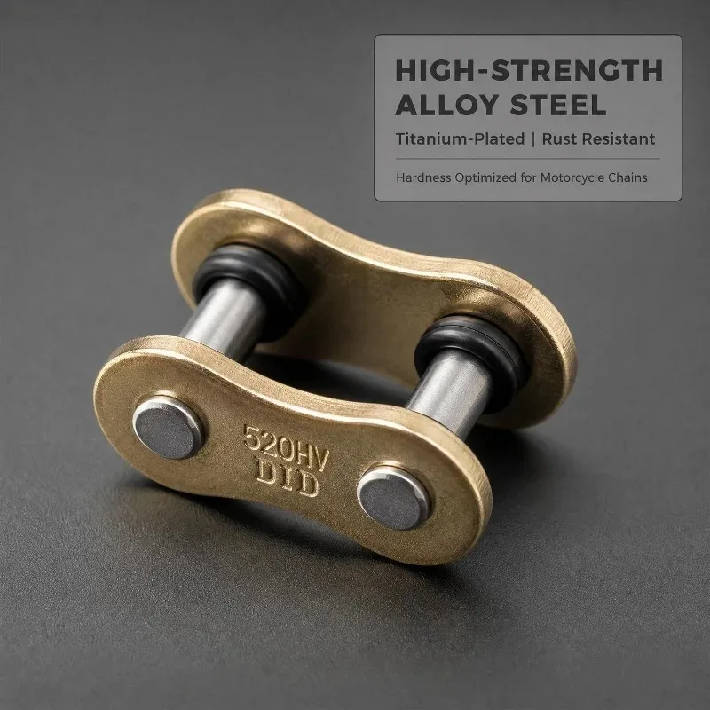 Motorcycle Buckle Ring Link Oil Seal Chains Chain Connector Motorcycle Heavy Connecting Master Joint Link with O-Ring Chain Lock