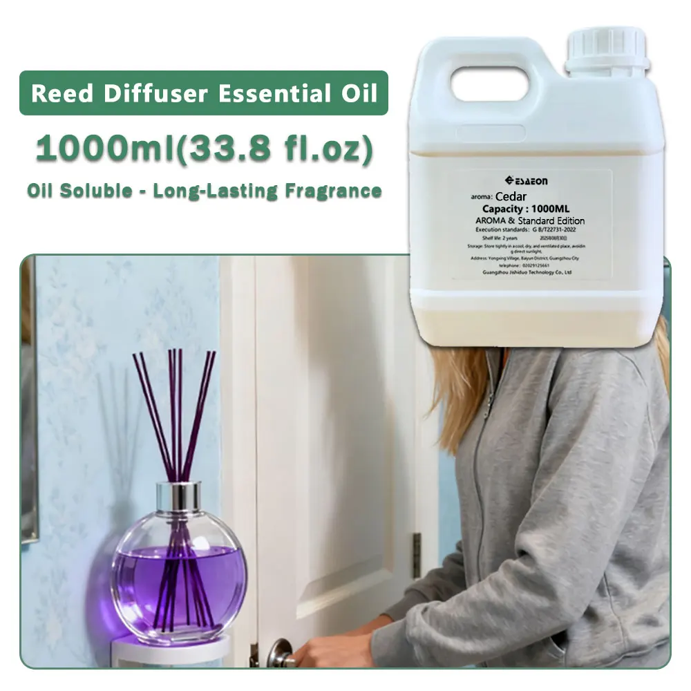 ESAEON Aromatic Essential Oils, For Reed Diffusers & Vine diffuser & Flameless Aromatherapy, Cedar Hilton - 1000ML (33.8 fl.oz)
