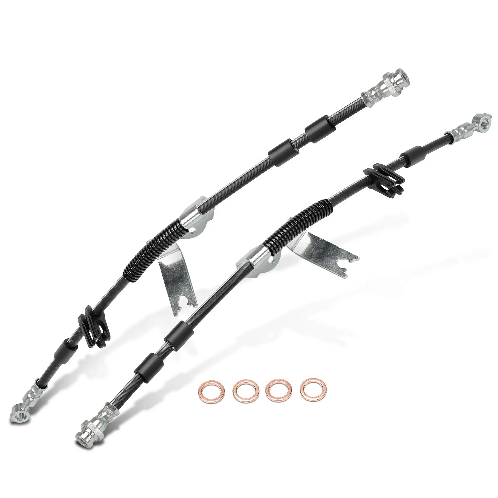 A-Premium 2Pcs Rear Brake Hydraulic Hose for Lincoln Continental 2017-2020