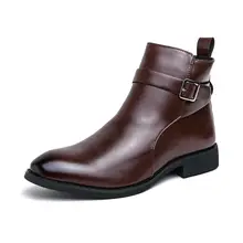 Chelsea Boots with Side Zipper | Men's Premium Leather Shoes
