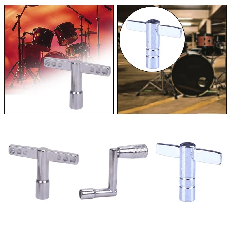 Drum Key Replacement Drum Tuning Key Tool Drum Tuner Wrench Drill Bit for Drummers Percussion Hardware Tool Universals