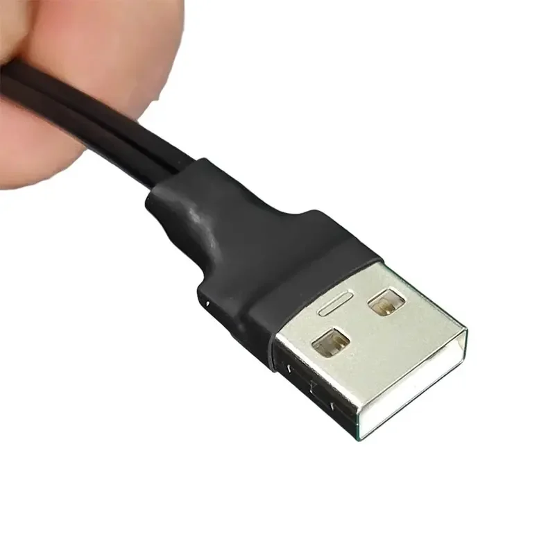 ADT-Link USB 2.0 نوع A إلى Micro-B كابل تمديد مسطح لإمدادات الطاقة 8 دبوس ذكر رئيس الانحناء زاوية موسع الشريط محول