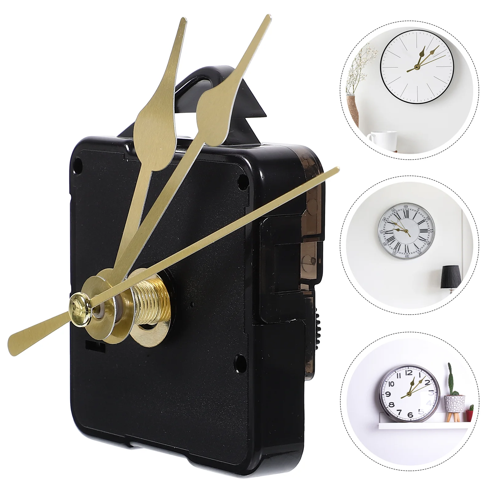 DIY Clock Accessories 15-20cm Handmade Wall Movement Craft (3#038 Gold Seconds) Kit Big