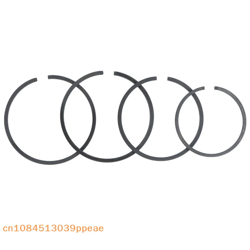 2 Pcs Durable Carbon Steel Piston Rings High Wear Resistance For Chainsaws Trimmers Pruning Machines Repair Garden Tools