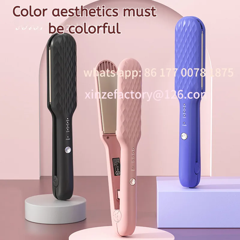 

Настраиваемый интеллектуальный выпрямитель для волос, щипцы для завивки волос с быстрым нагревом, портативные инструменты для выпрямления волос