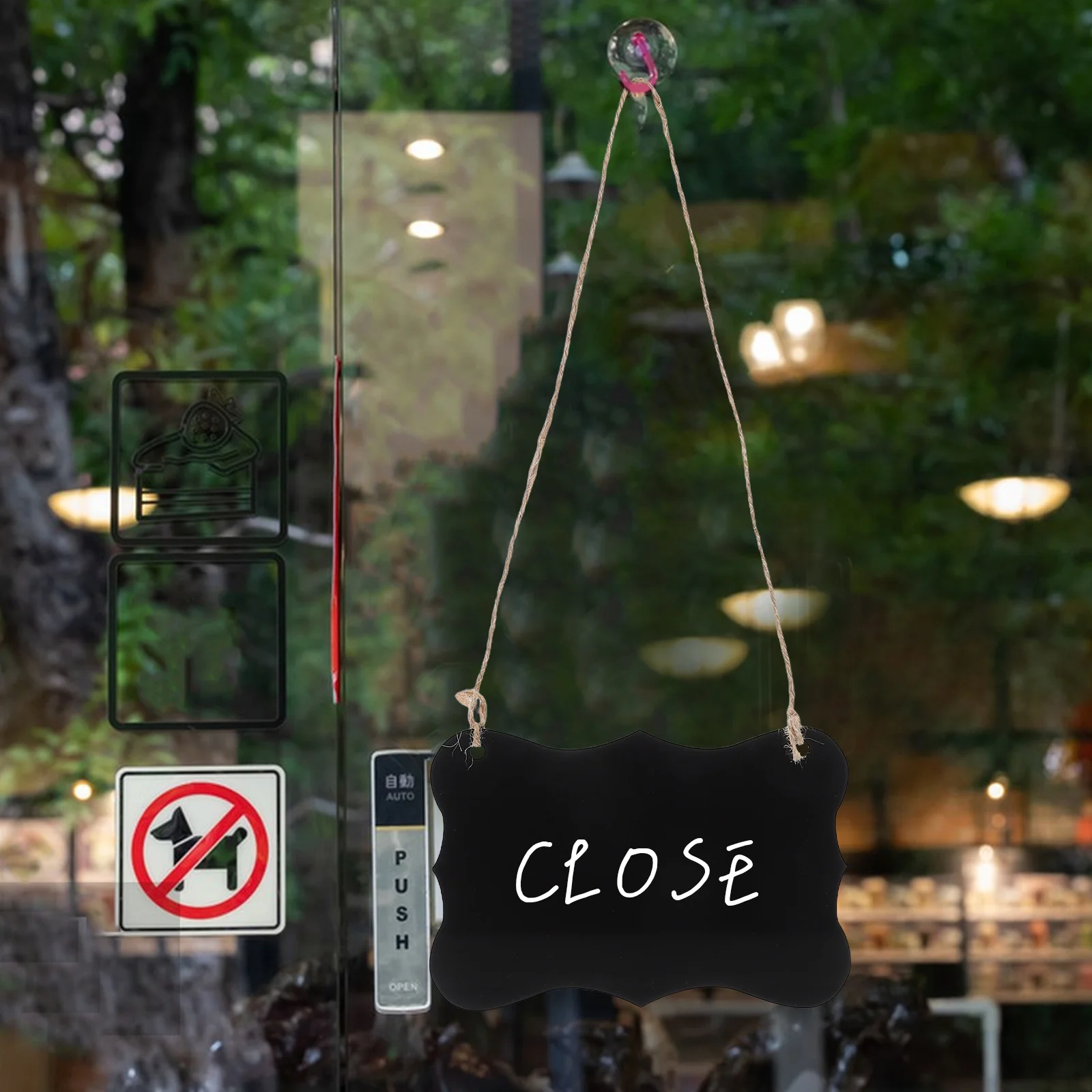 

12Pcs Acrylic Hanging Chalkboard Material Wall Mounted Blackboard for Office Reminders Hanging Board Letter Write Board