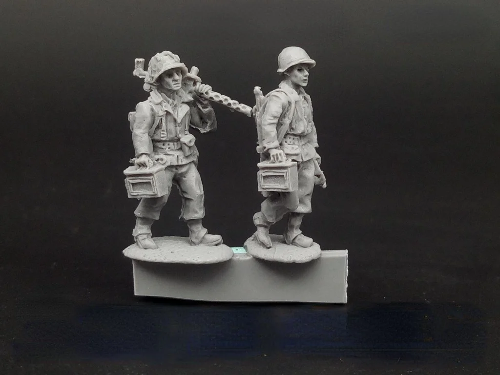 

1:72 Scale Die-casting Resin Figure US Army Machine Gun Soldier Model Assembly Kit Unpainted Free Shipping