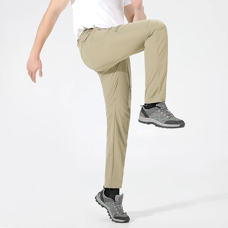 EUMERGX Herren-Sommer-Wanderhose, schnell trocknende, wasserdichte Cargohose, Outdoor-Stretch-Berghose für Camping, Klettern – Detail 27