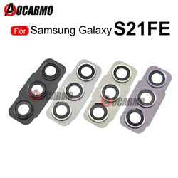 For Samsung Galaxy S21 FE  Back Camera Rear Lens With Frame s21fe Replacement Parts