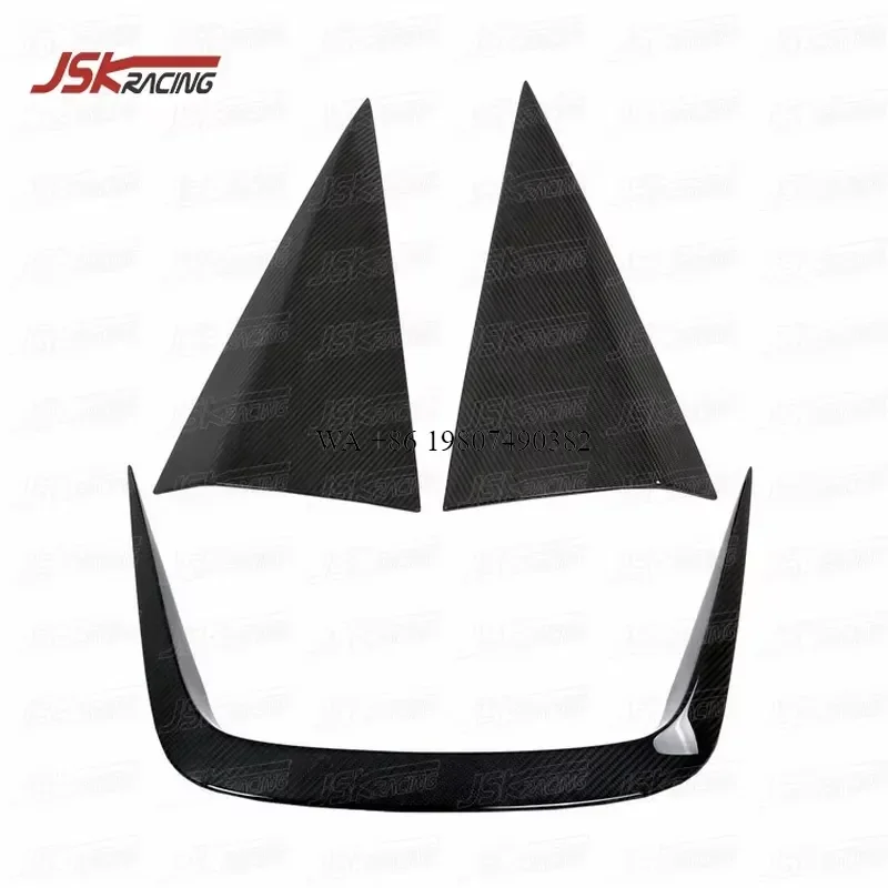 Wmwmnu 3pcs Carbon Fiber Hood Vents Bonnet Louvers for F12 Berlinetta 2013-2015 Car Styling Air Intake Scoops