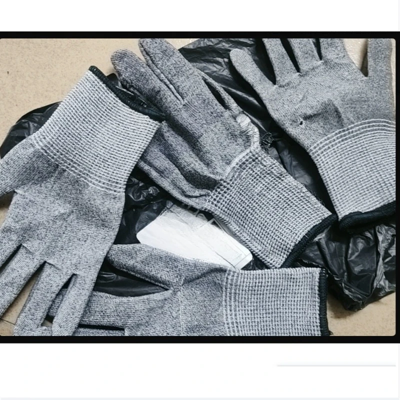 Suitable for gray labor protection wear-resistant anti sea bayonet cutting gloves thick scratch resistant construction kitchens