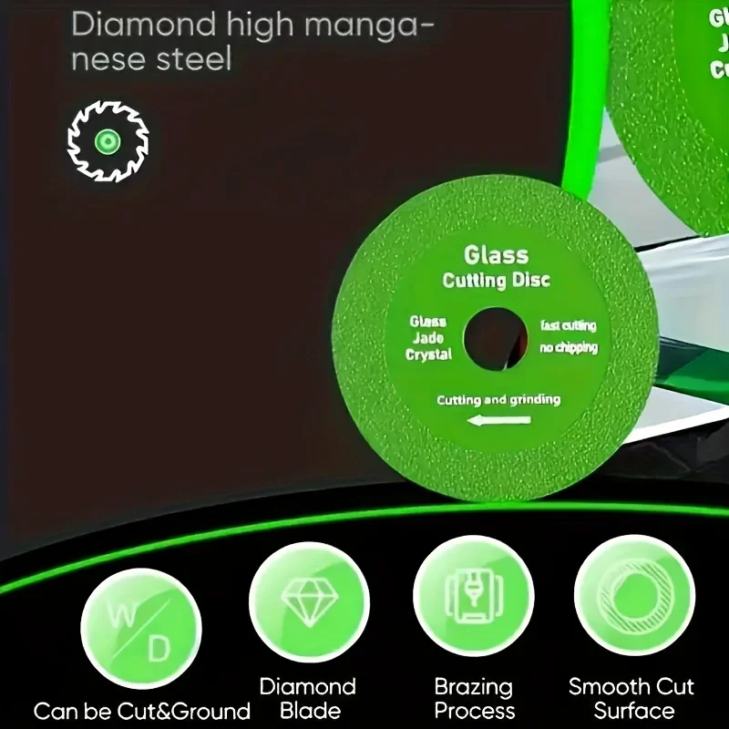10/5/2 шт. 4-дюймовые ультратонкие стальные пилы для алмазной пайки для стекла/плитки/вина/бутылки, набор режущих инструментов