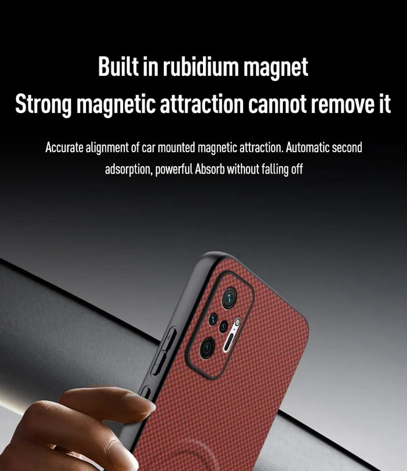 Für Xiaomi Redmi Note 10 Pro Hülle Luxus Auto-Magnethalter Handyhülle Für Redmi Note10 Pro 4G Silikon Stoßfeste Rückabdeckung – Detail 11