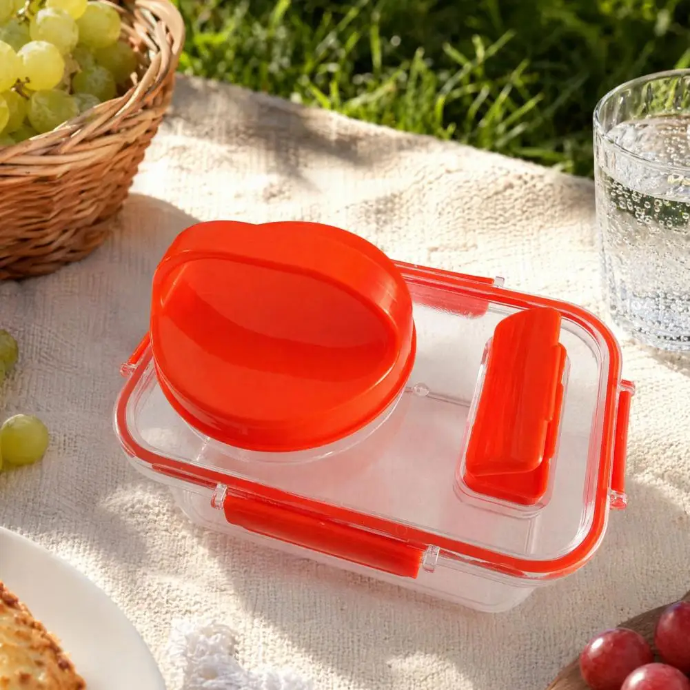 Multi-function Square Plastic Food Box Jars Home Kitchen Four Grid Spice Seasoning Container Pot Dispenser Practical Accessories