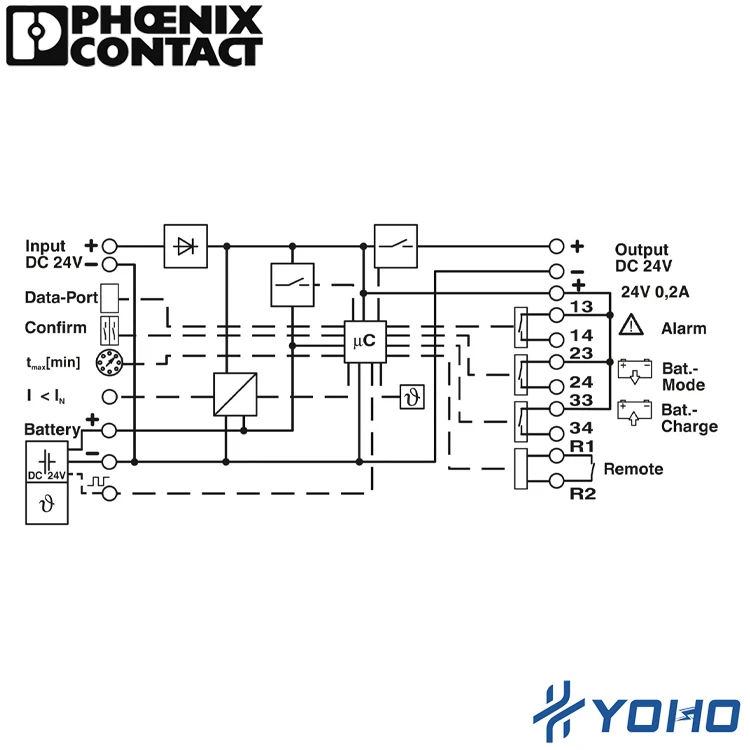 Phoenix contact Uninterruptible power supply  2320241- QUINT-UPS/ 24DC/40  with IQ technology for DIN rail mounting