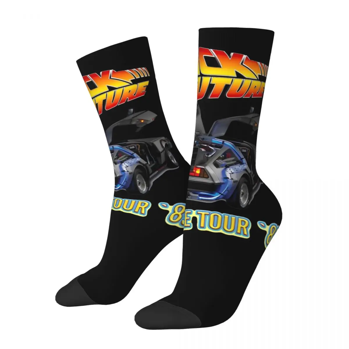 Back To The Future Socks Funny Stockings Men Comfortable Outdoor Sports Socks Winter Custom Anti-Slip Socks