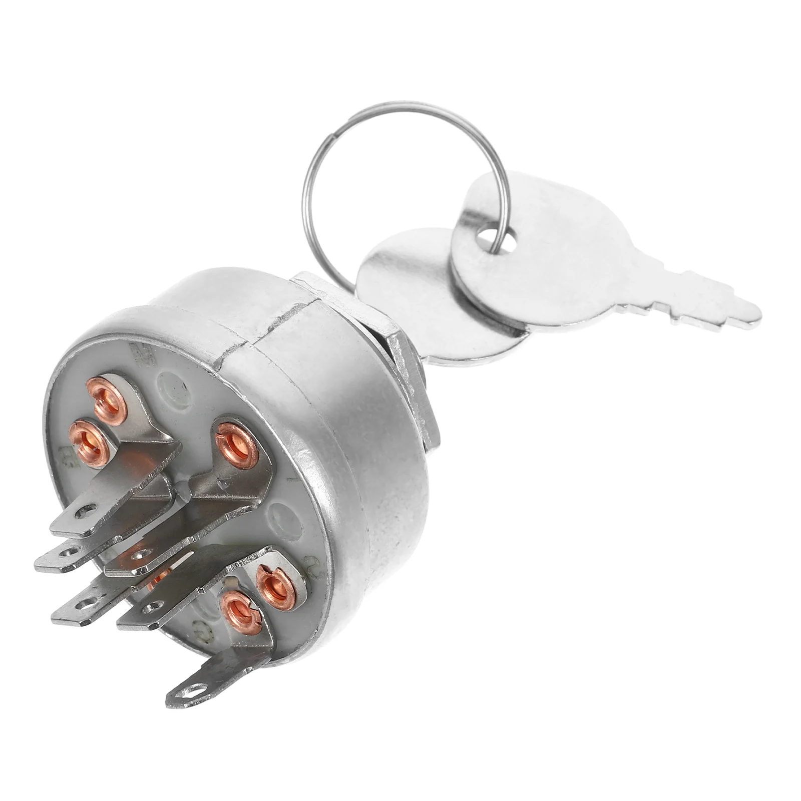 Lawn Mower Ignition Switch Starter Launcher with Key Copper for Tractor Vehicle