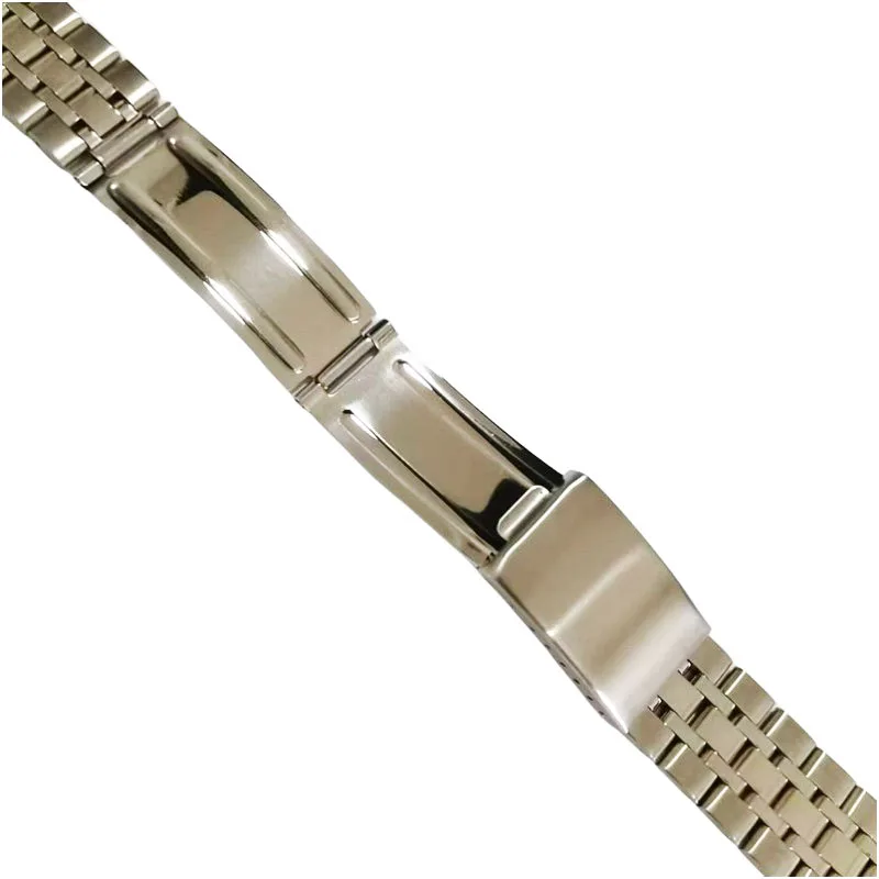 19mm Stainless Steel Vintage Jubilee Curved End Watch Strap Band Fit for Tudor Series Watch  Replacement Strap