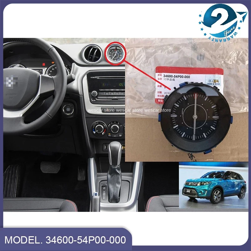 New Genuine OEM 34600-54P00-000 Clock Assy For Suzuki New Vitara 2015 2016 2017 2018 2019 2020 2021