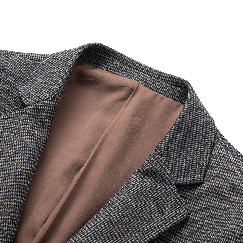 السترة الرجالية أزياء الرجل المحترم الأعمال تنوعا التخسيس النمط البريطاني الألوان الصلبة استضافة العروض عارضة حفلات الزفاف السترة #3