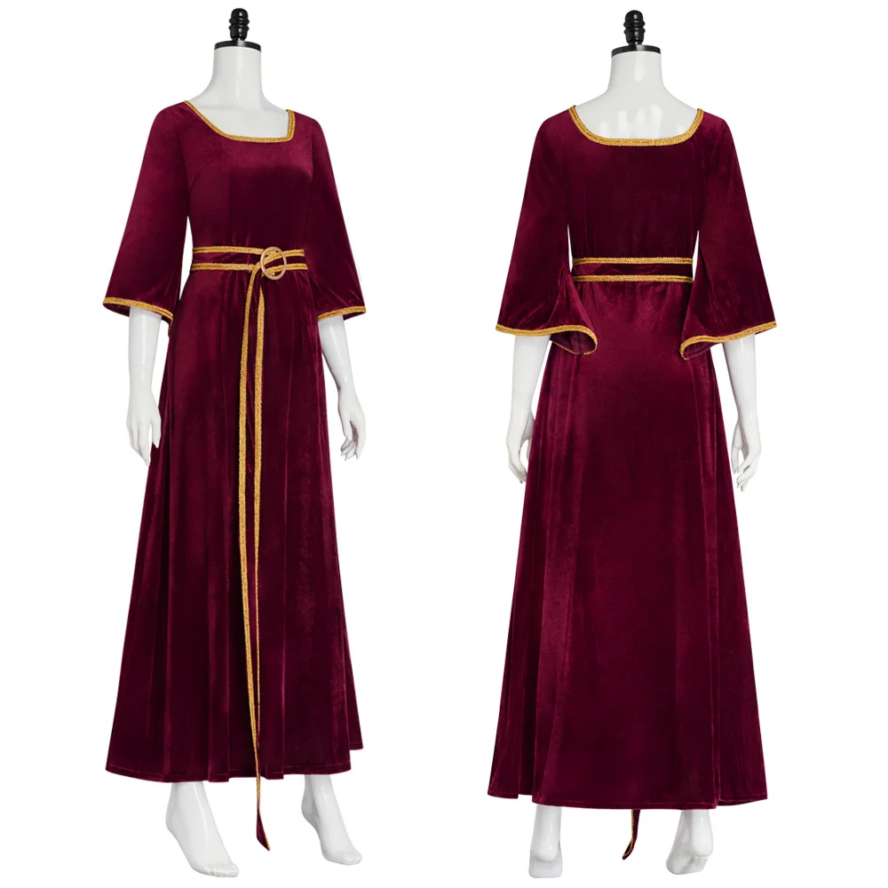 Vestido de madre de la película Gothel, disfraz de Cosplay, traje de Halloween, disfraz de Carnaval para mujeres adultas y niñas