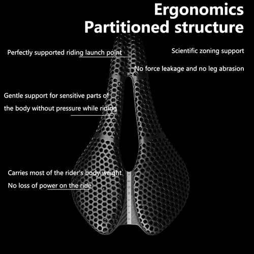 Imagen 2 del producto RACEWORK-sillín de bicicleta con estampado 3D, nariz corta, 250x150mm, para carretera, MTB, piezas de asiento de bicicleta de grava, sillín de ciclismo ultraligero y transpirable