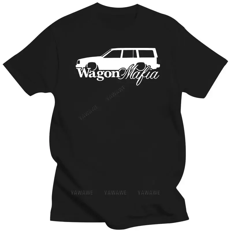 New arrived black short sleeve brand cotton top Men tshirt  WAGON MAFIA for Lowered 940 Unisex T Shirt Printed T-Shirt tees top