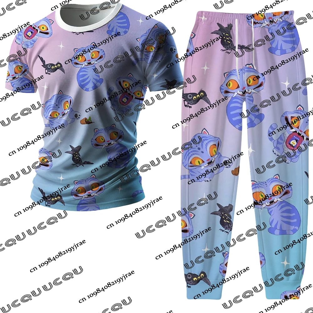 

KPop Demon Hunters Tiger Tracksuit Suits 2025 KPop Demon Hunters Tshirts+ Long Pants For Men Women Couple Clothes Male Clothes