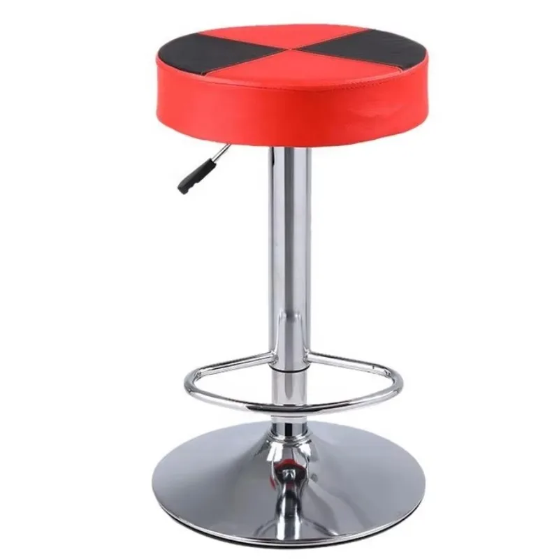 2026 New Wholesale Swivel Metal Frame bar Stool Restaurant Adjustable Height Leather Bar Stools High Bar Chairs