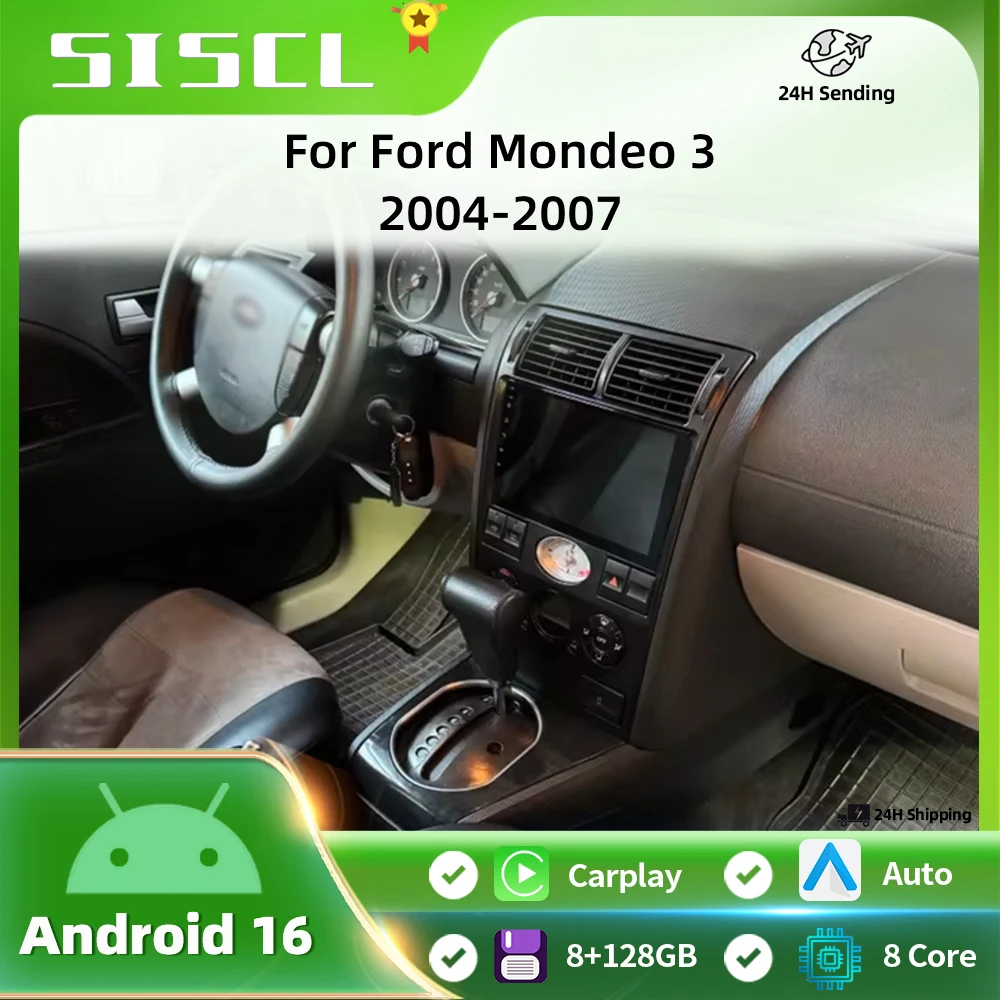 

Car Radio For Ford Mondeo 2004-2007 Carplay Android Auto Stereo Player Navigation Intelligent Systems Autoradio 5G WIFI Screen