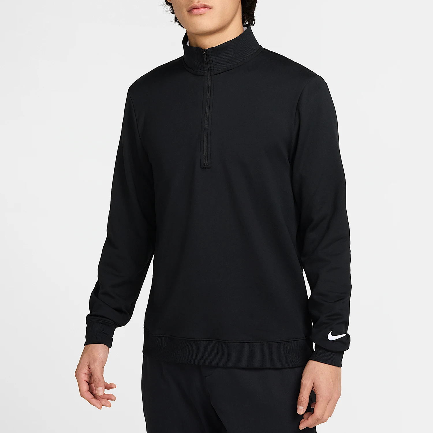 Nike genuine comfortable men's stand up collar pullover golf long sleeved top FZ7523-010