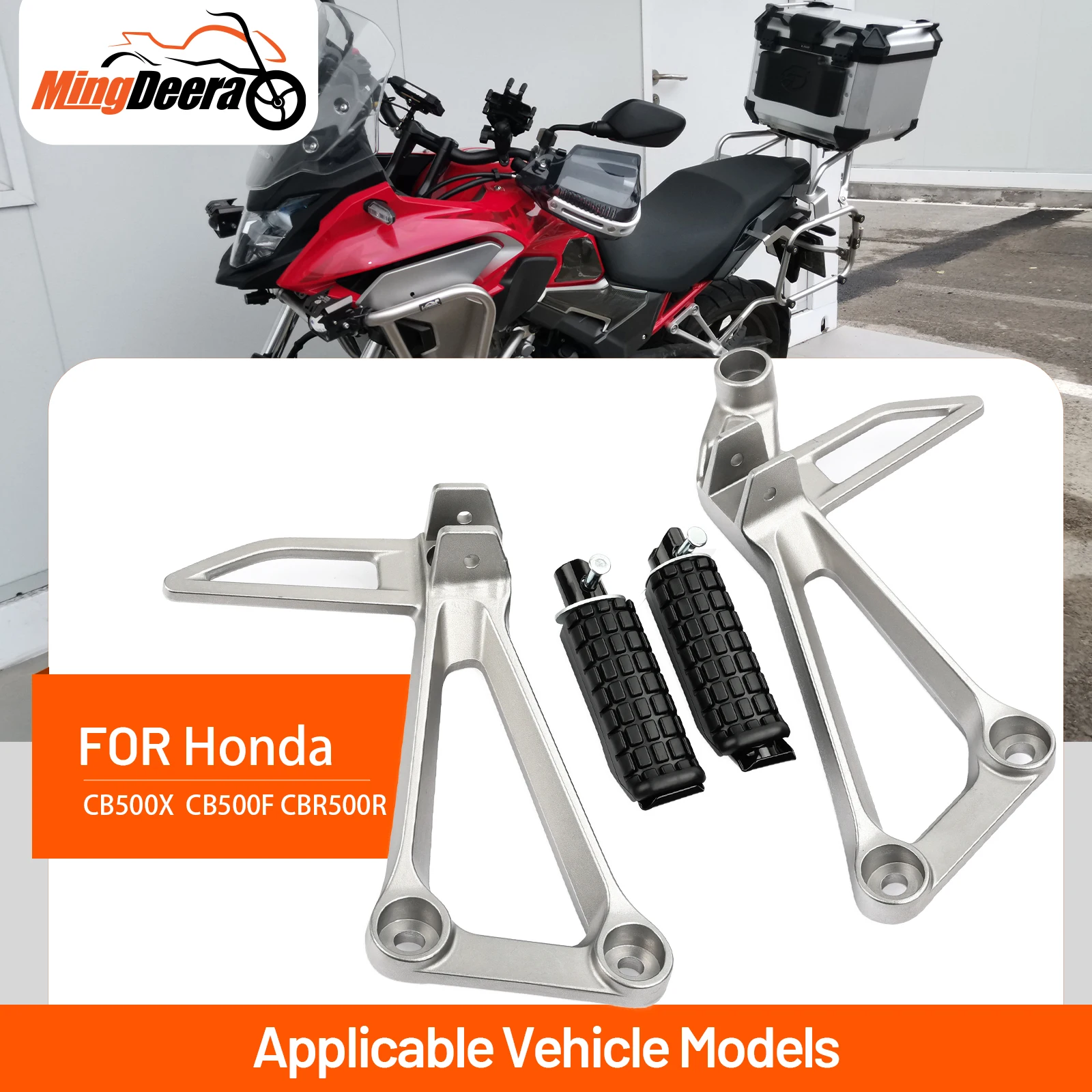 

Задние подножки для мотоцикла, кронштейны для педалей для Honda CB500X 2013-2016, CB500F 2013-2015, CBR500R 2013-2015